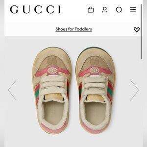 Gucci toddler screener sneaker